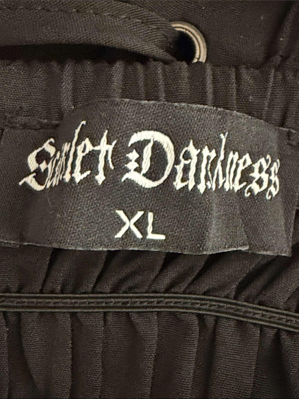 Scarlet Darkness Renaissance Black Corset Back Maxi Skirt XL Gothic Victorian - Picture 7 of 8